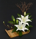 Ikebana Lys blancs [ref. 233]