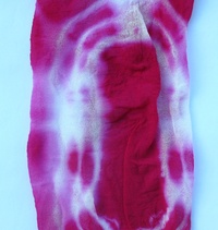 Fuchsia and White Stocking