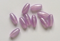 Bead "grain of rice", Mauve