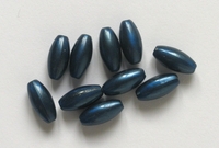 Perle "grain de riz", bleue