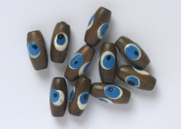 Bead "grain of rice", Brown