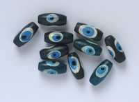 Bead "grain of rice", Blue