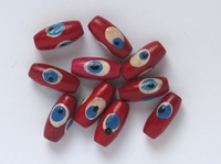 Bead "grain of rice", Red