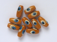 Bead "grain of rice", Orange