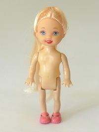 Doll, long hair, blond