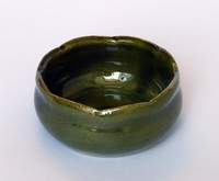 Small Vase "Lotus", Green