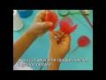 Fabrication d'un coquelicot en collant Coquelicot