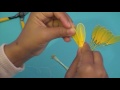 Fabrication d'une marguerite en collant Marguerite
