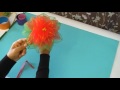 Fabrication d'une poinsettia en collant Poinsettia